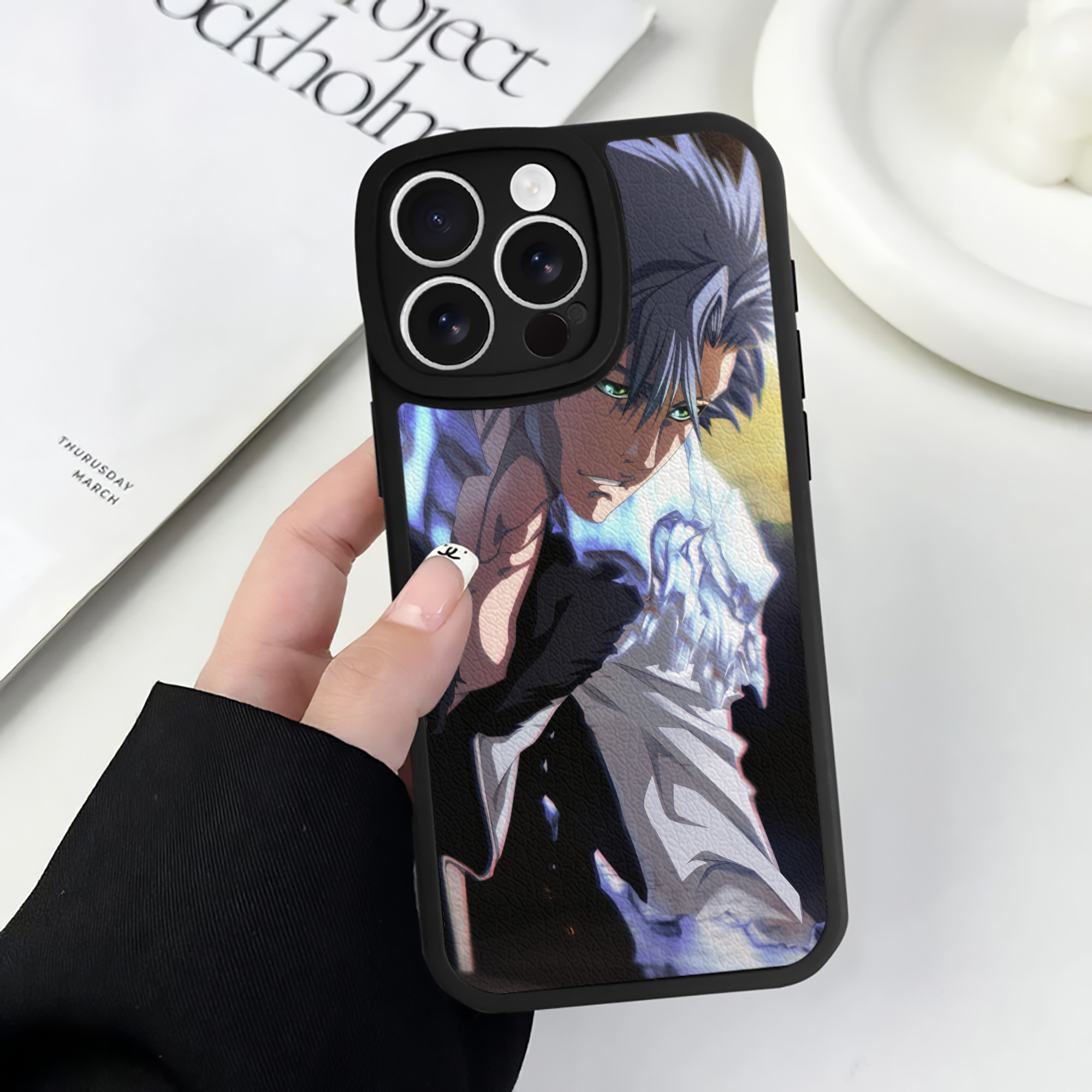 （画像用） ブリーチ BLEACH 【iPhone 16シリーズ対応】シリコンスマホケース（レザー調） 材質：シリコン